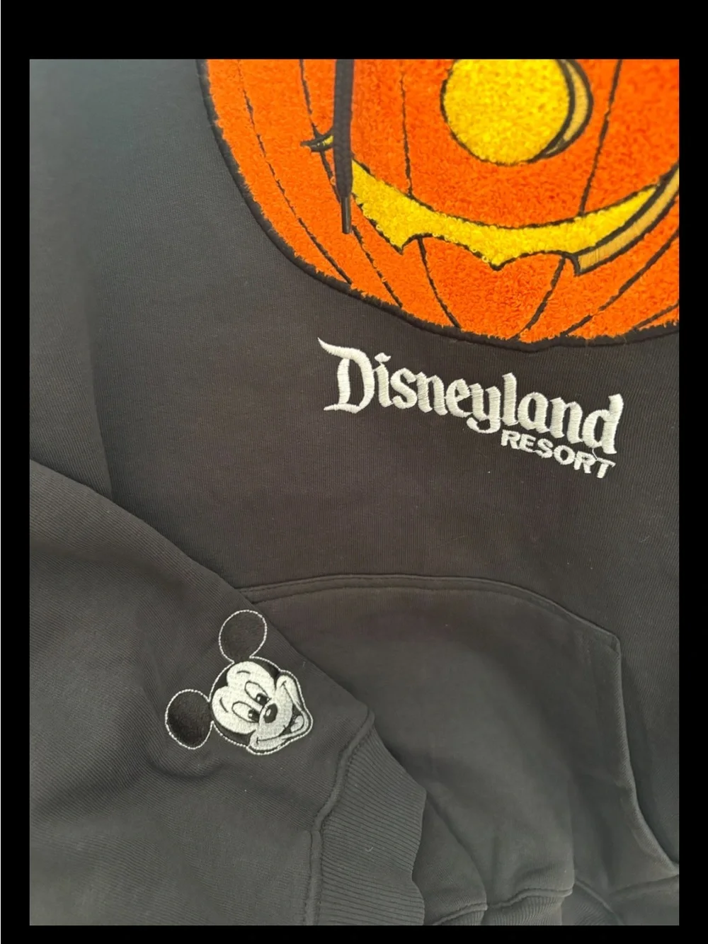 Disney Parks Disneyland 2026 Halloween MickeyMouse Pumpkin pullover Hoodie Larg
